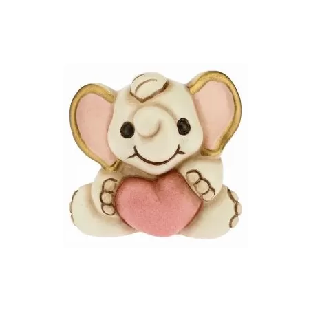 Elefantino nascita con cuore rosa - Thun