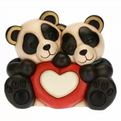 Panda Bandoo coppia di innamorati con cuore - Thun