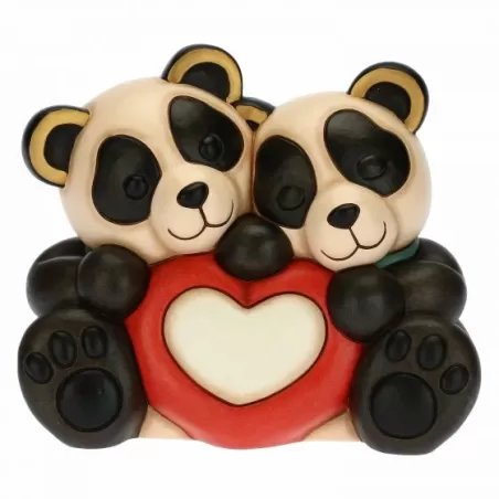 Panda Bandoo coppia di innamorati con cuore - Thun