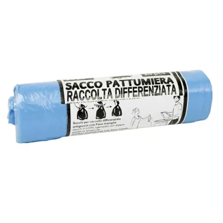 Sacchi pattumiera 50x60 azzurri Pz.20