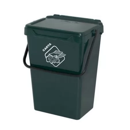 Pattumiera x umido verde Lt.35
