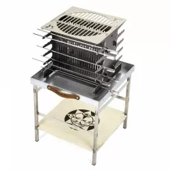 Barbecue a muro con girarrosto  - Spit On Fire