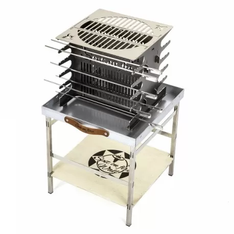 Barbecue a muro con girarrosto  - Spit On Fire