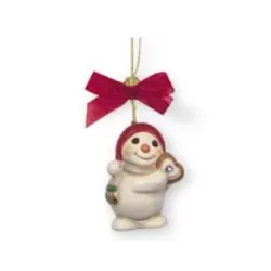 Addobbo cer. Pupazzo di neve con cuore - Thun