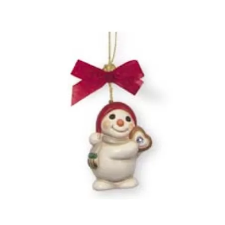 Addobbo cer. Pupazzo di neve con cuore - Thun