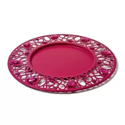 Vassoio con Cabochon rosso - Alessi