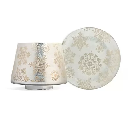 Paralume e piatto grande Snowflake Frost - Yankee Candle