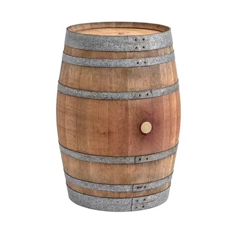 Botte da vino in rovere da usare come tavolo - altezza Cm. 95 da Lt. 225 - La Botte