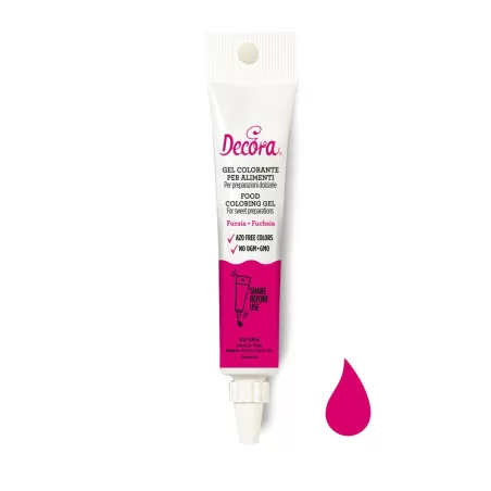 Gel colorante fucsia 14 g - Decora
