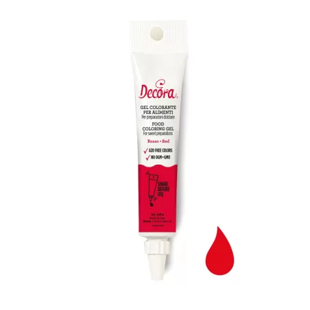 Gel colorante rosso 14 g - Decora
