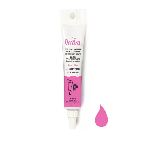 Gel colorante rosa 14 g - Decora