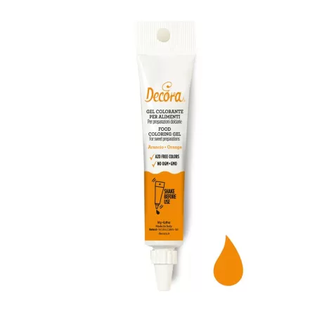 Gel colorante arancione 14 g - Decora