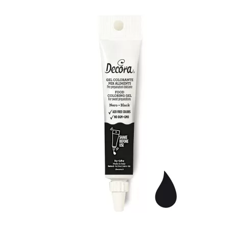 Gel colorante nero 14 g - Decora
