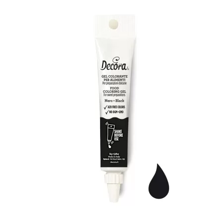 Gel colorante nero 14 g - Decora