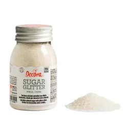 Cf 100 g zucchero glitter perla - Decora