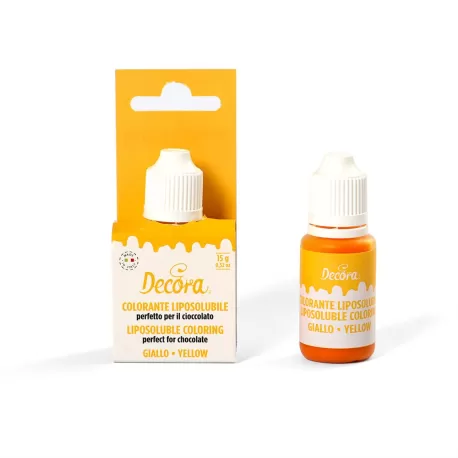 Colorante giallo liposolubile 15 g liquido - Decora