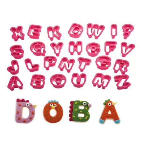 Kit 27 tagliapasta lettere grandi 5,2xh 2,2 cm - Decora