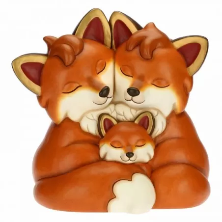 Volpe in famiglia con mamma e papà - Thun