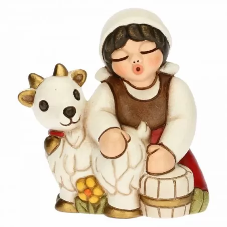 Mungitirce di capre presepe classico, rosso - Thun