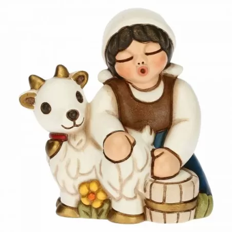 Mungitirce di capre presepe classico, blu - Thun