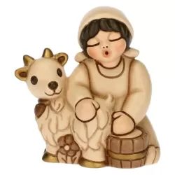 Mungitirce di capre presepe classico, champagne - Thun