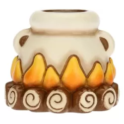 Focolare con pentola presepe classico, naturale - Thun