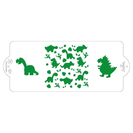 Stencil dinosauro 10x25 cm - Decora