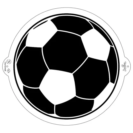 Stencil pallone calcio Ø 25 cm - Decora