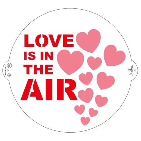Stencil love is in the air Ø 25 cm - Decora