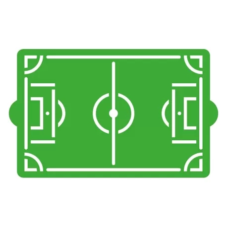 Stencil campo di calcio 30x20 cm - Decora