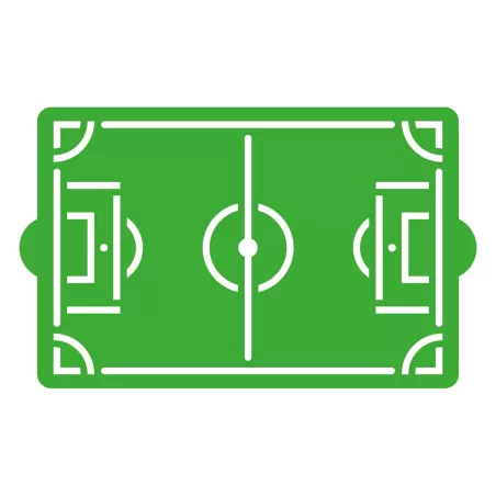 Stencil campo di calcio 30x20 cm - Decora