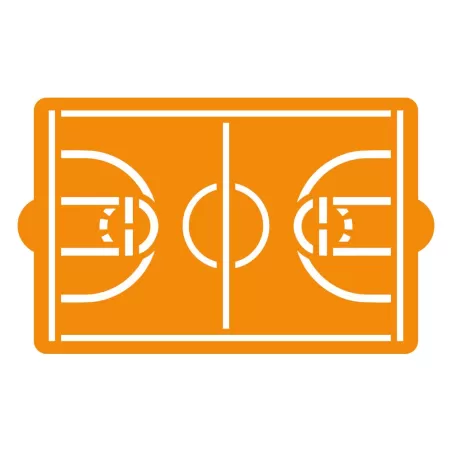 Stencil campo di basket 30x20 cm - Decora