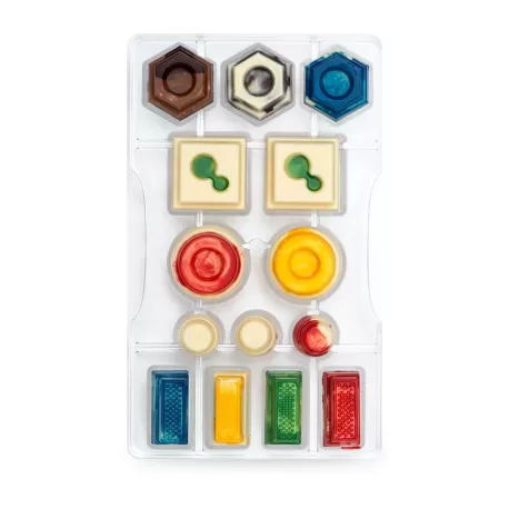 Stampo cioccolatino geometrico 200x120x22 mm - Decora
