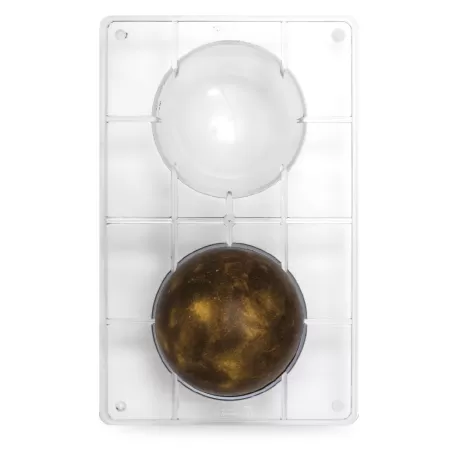 Stampo cioccolato mezza sfera Ø 100 275x15x22 mm - Decora
