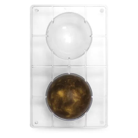 Stampo cioccolato mezza sfera Ø 100 275x15x22 mm - Decora