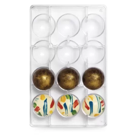 Stampo cioccolatino mezza sfera Ø 50 275x15x22 mm - Decora