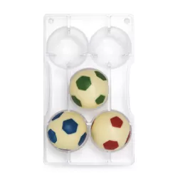 Stampo cioccolato pallone calcio Ø 52 mm 200x120x22 mm - Decora
