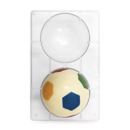 Stampo cioccolato pallone calcio Ø 120 mm 275x175x22 mm - Decora
