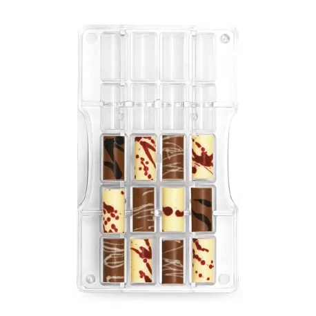 Stampo cioccolato cilindro in policarbonato 20 cavità 33x16x- Decora