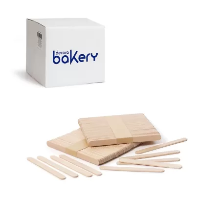 Cf 10000 stecche per gelato 10xh 93 mm in legno - Decora