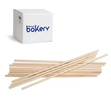 Cf 2000 bastoncini lollipop Ø 6x300 mm in legno - Decora