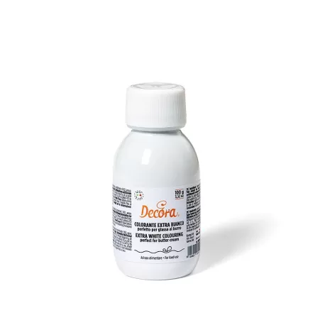 Colorante gel extra bianco 100 g - Decora