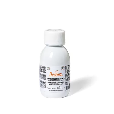 Colorante gel extra bianco 100 g - Decora