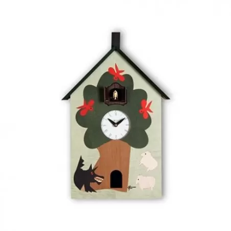 Orologio con Cucù al lupo - Pirondini