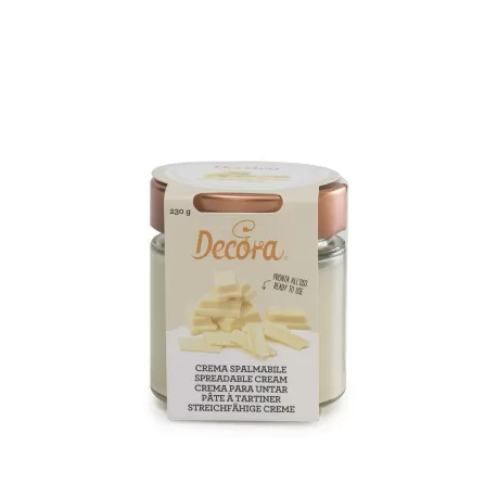 Crema spalmabile cioccolato bianco 230 g - Decora