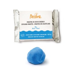 Pasta di zucchero blu 250 g - Decora