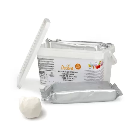 Pasta di zucchero bianca decora 5 kg - Decora