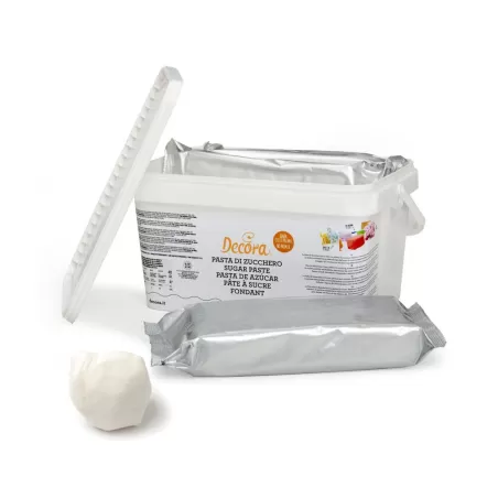 Pasta di zucchero bianca decora 5 kg - Decora