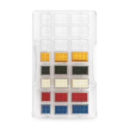 Stampo cioccolato mattoncini 24 cav. 200x120x22 h mm - Decora