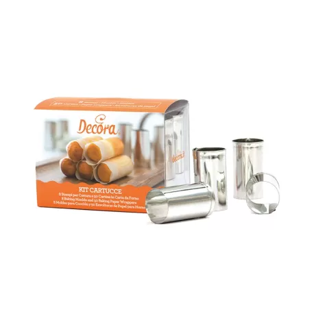 Cf 8 forme cartuccia e 50 cartine 2,4x4,5 cm - Decora